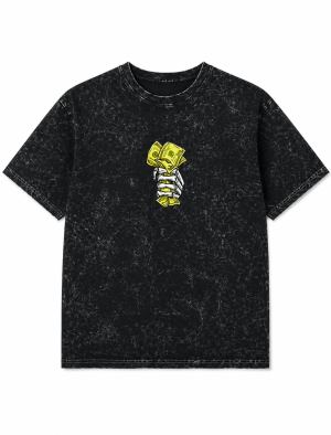 Acid wash T-shirt